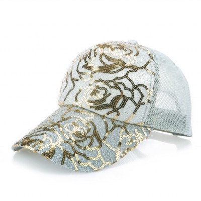 High Quality Shining Paillette Mesh Cap Baseball Cap